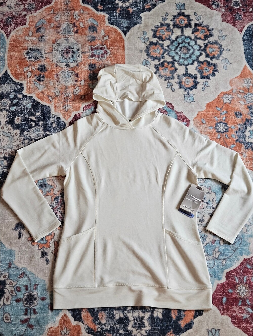 Skechers - Women’s Hooded Pullover Sweater - Cream